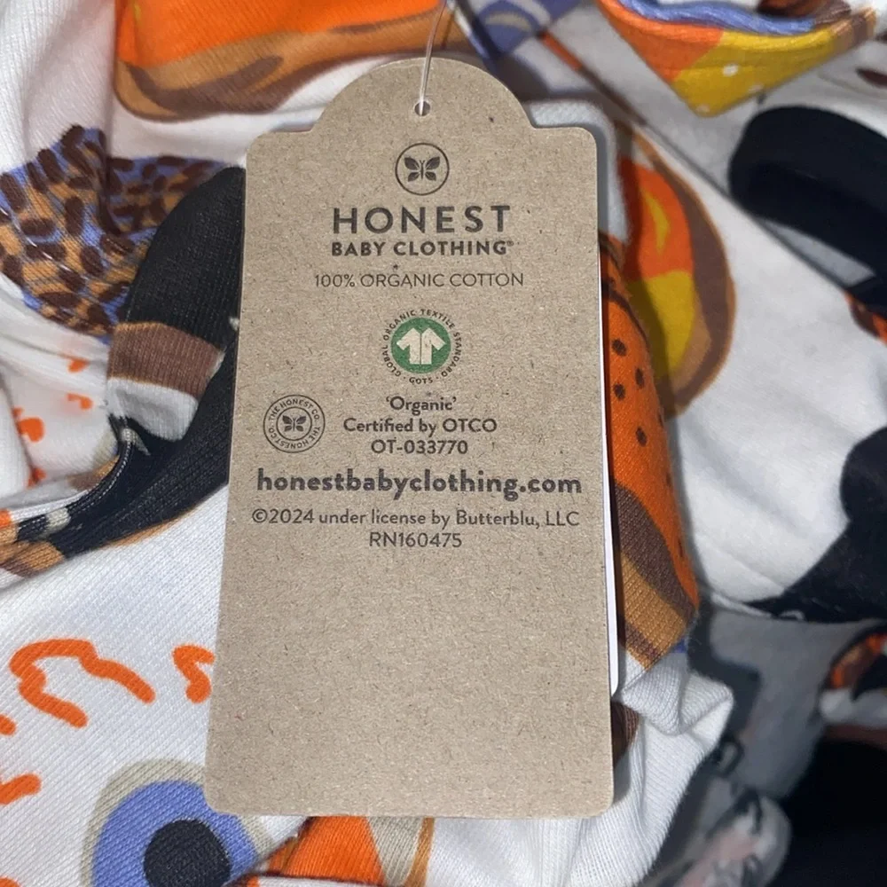 HONEST ORGANIC Cotton Fun Foods Halloween Sleep & Play Pajamas